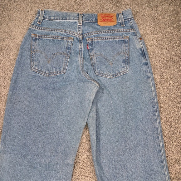 Vintage Y2K Levis 550 Jeans Womens 10 Long Mom High Waisted Tapered 29x32 2003 - Picture 9 of 16